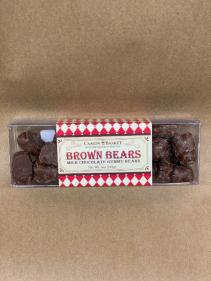 CANDY BASKET CHOCOLATE COVERED GUMMY BEARS