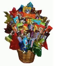 CANDY BASKET Gift Basket in Pembroke, MA - CANDY JAR AND DESIGNS IN BLOOM