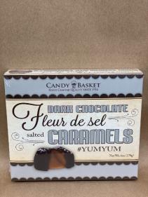 CANDY BASKET SEASALT DARK CHOCOLATE CARAMELS