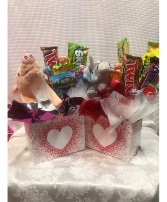 Candy Basket with Plush Animal 