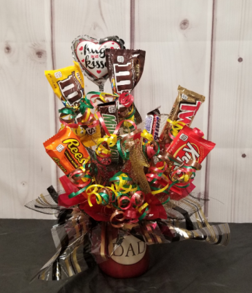 Candy Bouquet-Burgundy