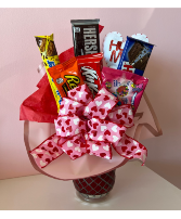 Valentine Candy Bouquet Candy Arrangement