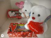 candy box with bear 