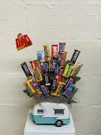 Candy Camper Candy Arrangement