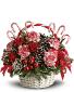Candy Cane Arrangement Basket