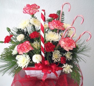 CANDY CANE BASKET