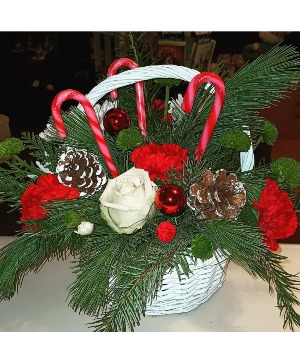 Candy Cane basket 
