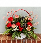 Candy Cane Basket  