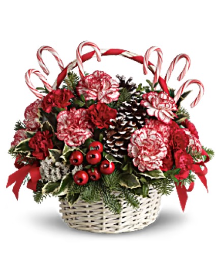 Candy Cane Basket 