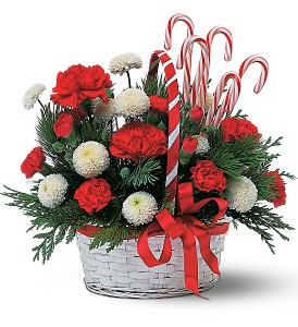 Candy Cane Basket Holiday-Christmas