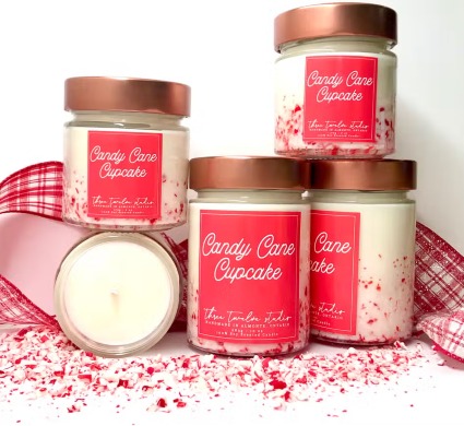 Candy Cane Candle 6 or 10oz