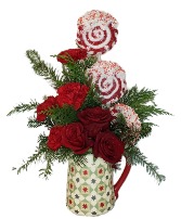 Candy Cane Christmas Arrangement