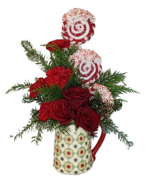 Candy Cane Christmas Arrangement