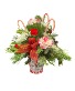 Candy Cane Holiday Christmas Arrangement