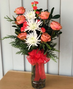 Candy Cane Lane Vased Arrangement 