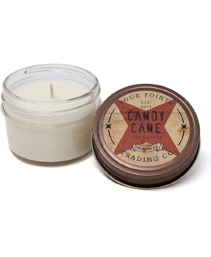 Candy Cane Scented 4oz Candle 