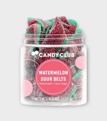 Candy Club Watermelon Sour Belts Candy