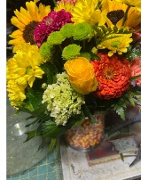Candy Corn bouquet fall flowers
