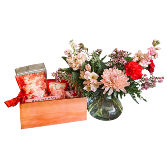 Small Candy Vault Basket With Flowers 