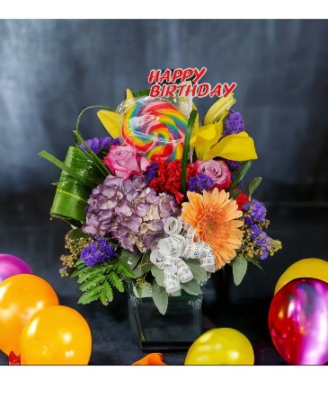 Candyland Birthday Bouquet  Birthday  in Hesperia, CA | FAIRY TALES FLOWERS & GIFTS
