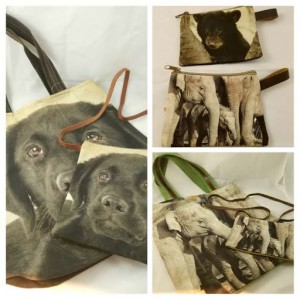 Canvas Animal Handbags & Pouches 