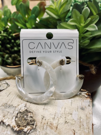 CANVAS Hoop Earrings  
