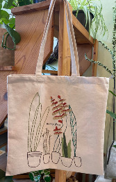 Canvas Tote - Embroidered Happy Place Tote