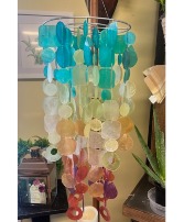 Capiz Chime Chandelier Fiesta