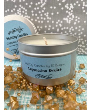 Cappuccino Brulee Candle Tin 