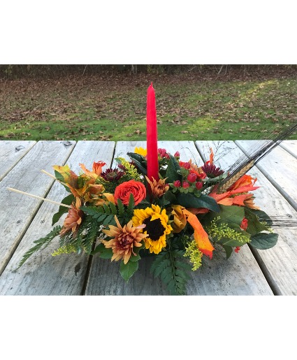 Grateful Blessings Centerpiece with Candles