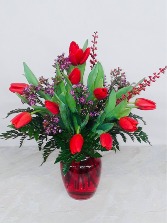 Captivating Spring Elegance Tulip Arrangement