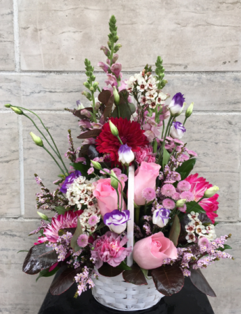 Caramel Confetti Floral basket