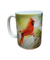 Cardinal and Berries 15 ounce Mug