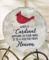 Cardinal Appears Memorial Steppingstone Sympathy Gift