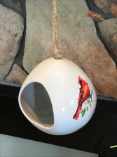 Cardinal bird feeder gift ware