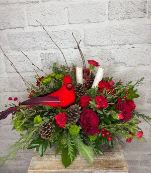 Cardinal Centerpiece 