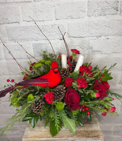Cardinal Centerpiece 