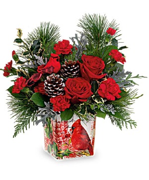 Cardinal Cheer Arrangement