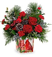 Cardinal Cheer Bouquet Christmas
