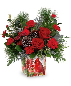 Cardinal Cheer Bouquet Fresh Arrangement