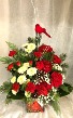 Cardinal Christmas Floral Design
