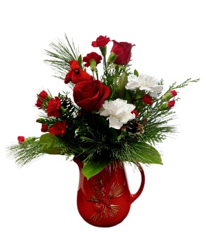 Cardinal Christmas Pitcher 