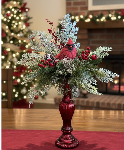 Cardinal Christmas  Silk 