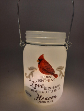 Cardinal Jar Memorial Giftware