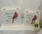 Cardinal Memory Boxes  Lg $40  Med $35 Shown Memory Boxes