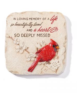 Cardinal Memory Stone Sympathy Gift
