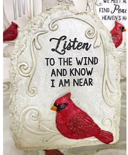 Cardinal Message Memorial Stone Sympathy Gift