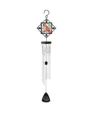 Cardinal Stain Glass Chime Gift