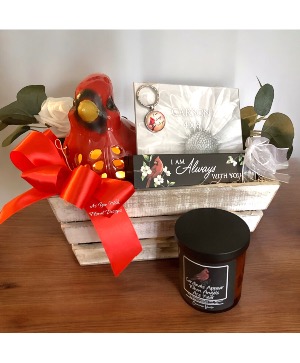 Cardinal sympathy basket  Gift basket