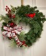 Cardinal themed wreath Permanent botanical 